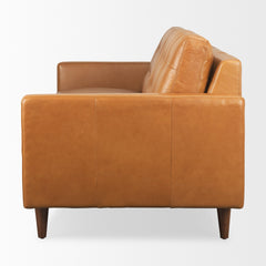 Olaf Tan Leather Sofa - Ornate Home