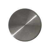 Olan Brushed Stainless Steel/Catia Black Accent Table - Ornate Home