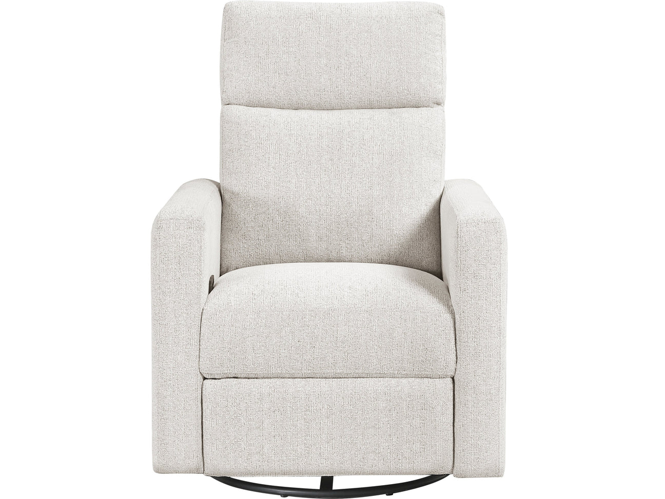 Olathe Newsprint Swivel Glider Reclining Chair - Ornate Home