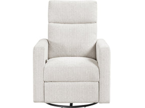 Olathe Newsprint Swivel Glider Reclining Chair - Ornate Home