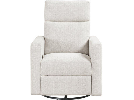 Olathe Newsprint Swivel Glider Reclining Chair - Ornate Home