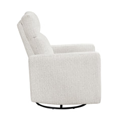 Olathe Newsprint Swivel Glider Reclining Chair - Ornate Home