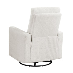 Olathe Newsprint Swivel Glider Reclining Chair - Ornate Home