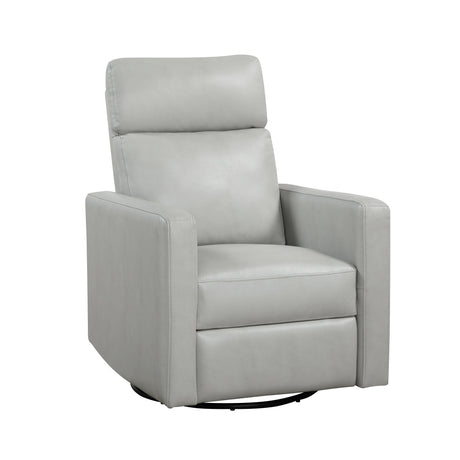 Olathe Smoke Swivel Glider Reclining Chair - Ornate Home