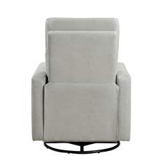 Olathe Smoke Swivel Glider Reclining Chair - Ornate Home