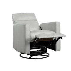 Olathe Smoke Swivel Glider Reclining Chair - Ornate Home