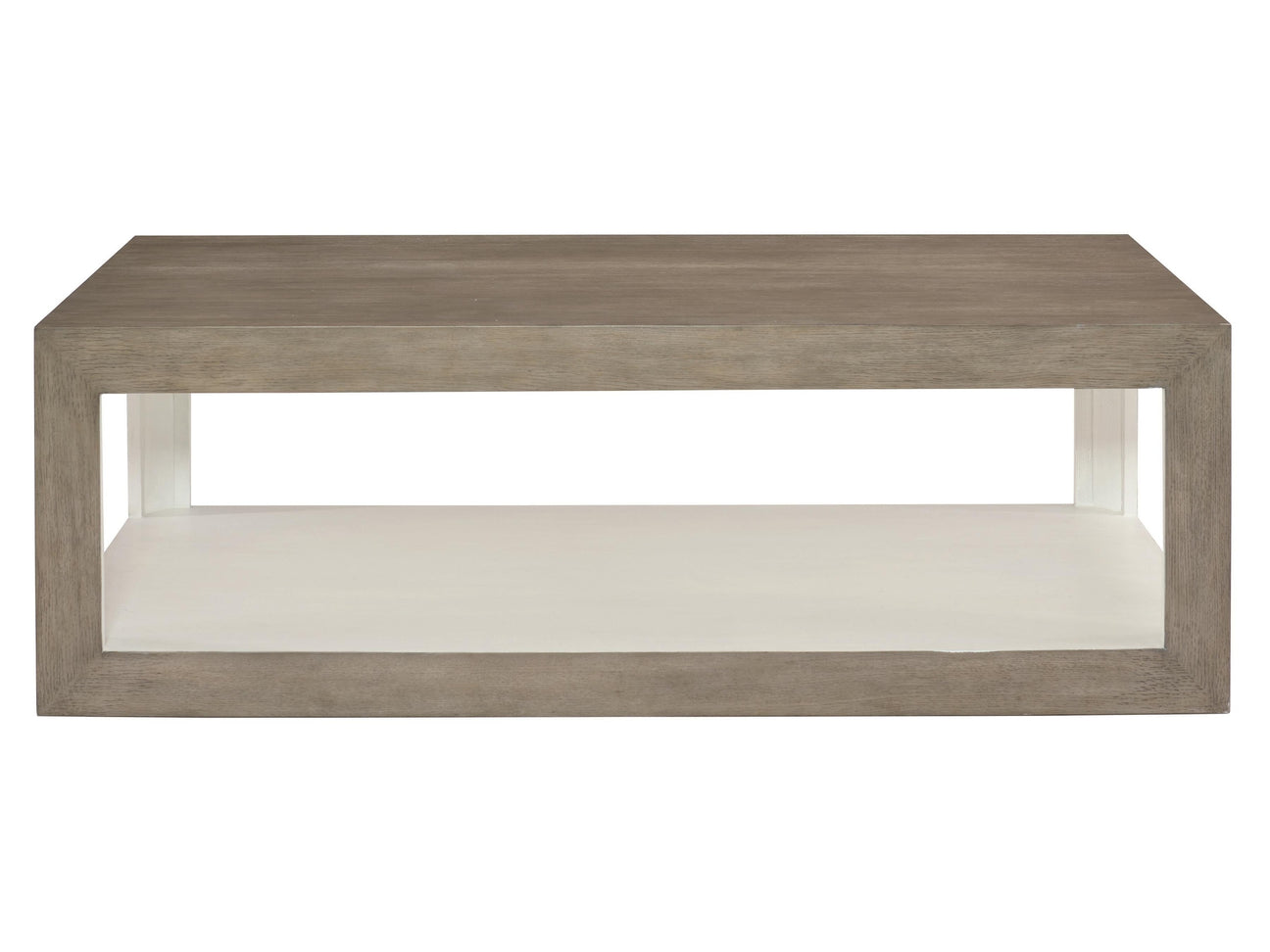 Oldham Rustic Grey/White Plaster Cocktail Table - Ornate Home