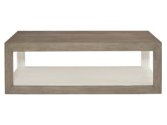 Oldham Rustic Grey/White Plaster Cocktail Table - Ornate Home