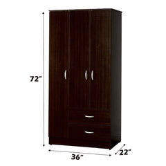Olean Espresso Wardrobe - Ornate Home