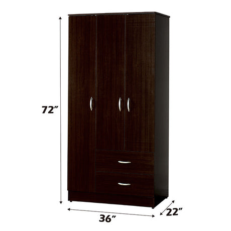 Olean Espresso Wardrobe - Ornate Home