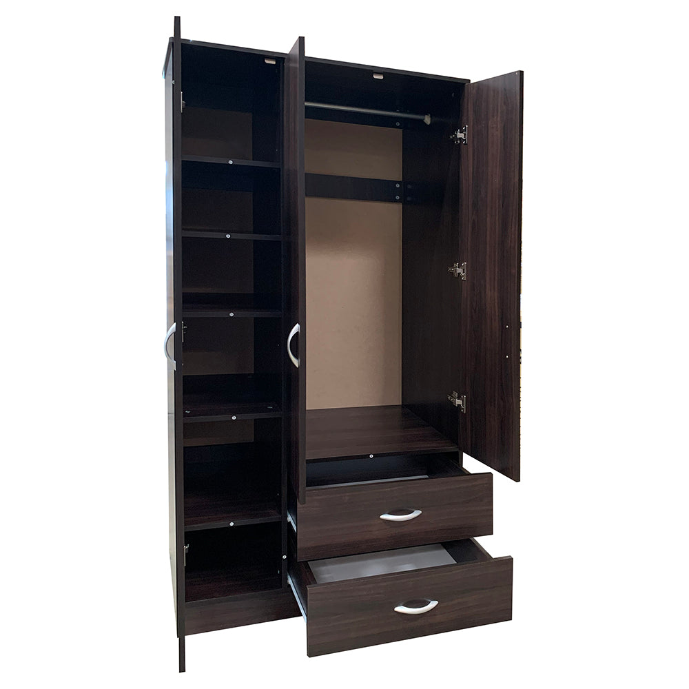 Olean Espresso Wardrobe - Ornate Home