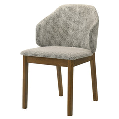 Oleia Chenille/Walnut Side Chair (Set of 2) - Ornate Home