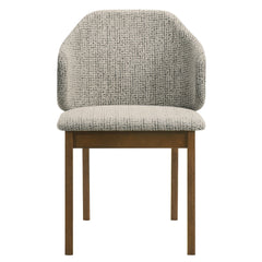 Oleia Chenille/Walnut Side Chair (Set of 2) - Ornate Home