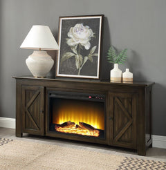 Olena Walnut Fireplace - Ornate Home