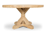 Oleski Natural Round Dining Table - Ornate Home