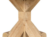 Oleski Natural Round Dining Table - Ornate Home