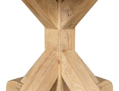 Oleski Natural Round Dining Table - Ornate Home