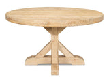 Oleski Natural Round Dining Table - Ornate Home