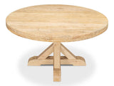 Oleski Natural Round Dining Table - Ornate Home