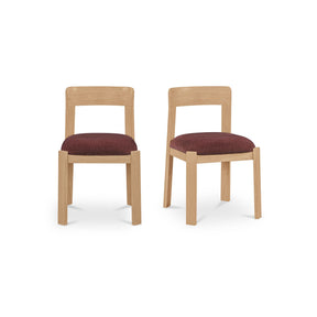 Oli Berry/Natural Dining Chair (Set of 2) - Ornate Home
