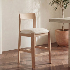 Oli Stripe/Natural Counter Stool - Ornate Home