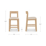 Oli Stripe/Natural Counter Stool - Ornate Home