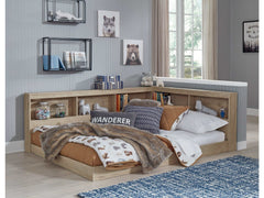 Oliah Full Bookcase Storage Bed - Ornate Home