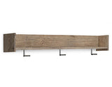 Oliah Natural Wall Mounted Coat Rack with Shelf (Online Special Price) - Ornate Home