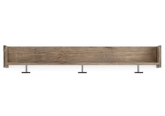 Oliah Natural Wall Mounted Coat Rack with Shelf - Ornate Home