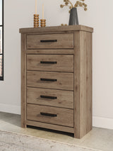 Oliandon Light Brown Chest of Drawers - Ornate Home