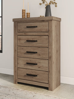 Oliandon Light Brown Chest of Drawers - Ornate Home