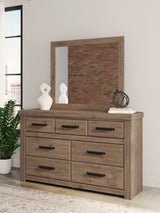 Oliandon Light Brown Dresser and Mirror (Online Special Price) - Ornate Home