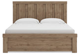 Oliandon Light Brown King Panel Bed - Ornate Home