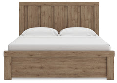Oliandon Light Brown King Panel Bed - Ornate Home