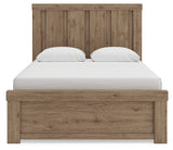 Oliandon Light Brown Queen Panel Bed, Dresser and Mirror (Online Special Price) - Ornate Home