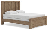 Oliandon Light Brown Queen Panel Bed, Dresser and Mirror (Online Special Price) - Ornate Home
