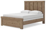 Oliandon Light Brown Queen Panel Bed, Dresser and Mirror - Ornate Home