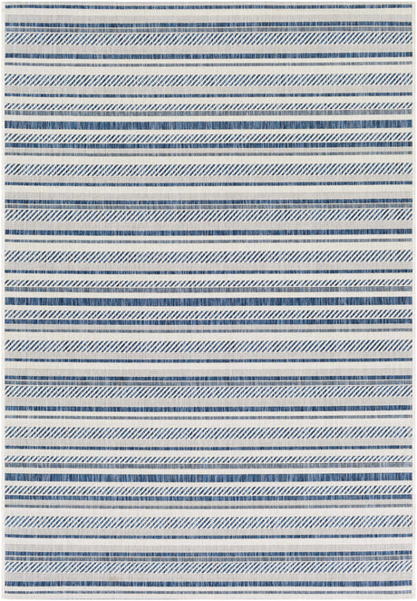 Olin White&Blue Performance Rug - Ornate Home