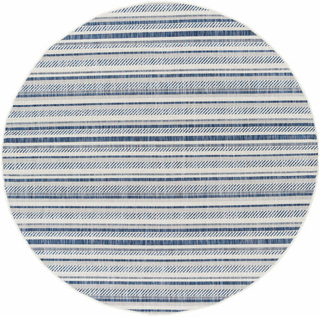 Olin White&Blue Performance Rug - Ornate Home