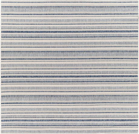 Olin White&Blue Performance Rug - Ornate Home