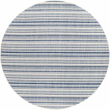 Olin White&Blue Performance Rug - Ornate Home