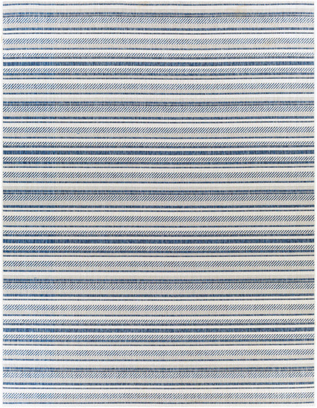 Olin White&Blue Performance Rug - Ornate Home