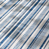 Olin White&Blue Striped Nordic Outdoor Rug - Ornate Home
