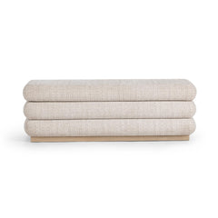 Olina Warm Flax Storage Bench