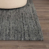 Olisa Charcoal Wool Area Rug - Ornate Home