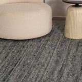 Olisa Charcoal Wool Area Rug - Ornate Home