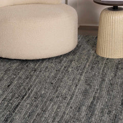 Olisa Charcoal Wool Area Rug - Ornate Home