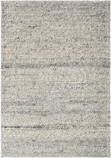 Olisa Cream & Gray Wool Area Rug - Ornate Home