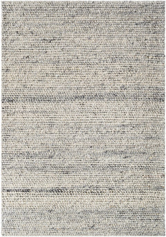 Olisa Cream & Gray Wool Area Rug - Ornate Home