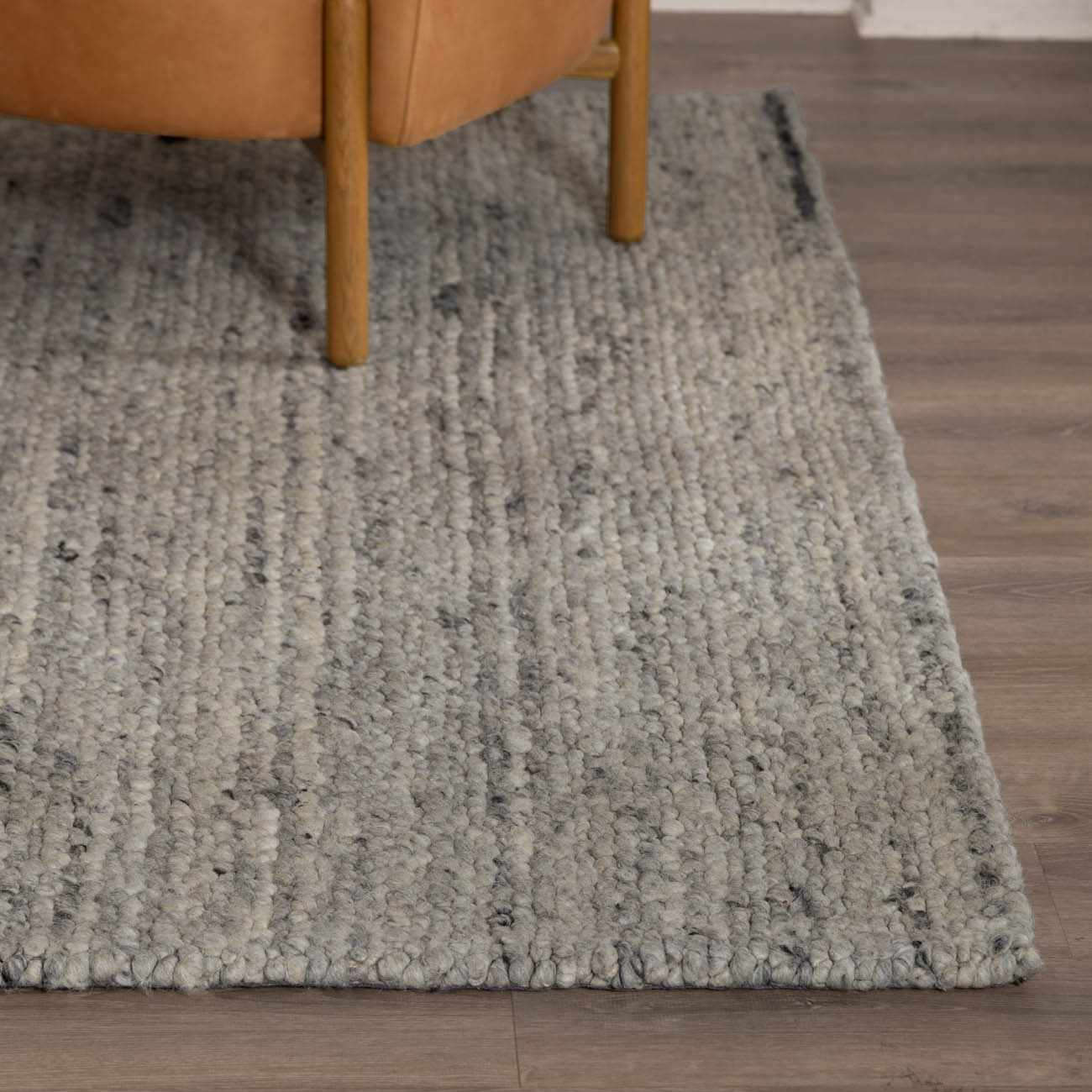 Olisa Gray Wool Area Rug - Ornate Home
